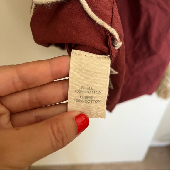 NWT Anthropologie Forever That Girl Scalloped Puff Sleeve Cotton Mini Dress XL - Picture 9 of 13